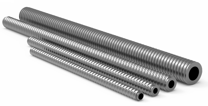 Large-diameter hollow anchor rods