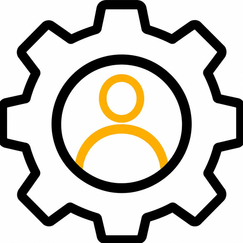 Gear Icon Enlarged